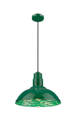 Innovations - 455-1P-16GR - One Light Pendant - Downtown Urban - Green