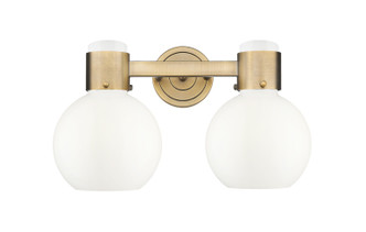 Innovations - 464-2W-BB-G464B-7GW - Two Light Bath Vanity - Downtown Urban - Brushed Brass