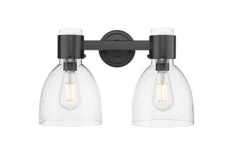 Innovations - 464-2W-BK-G464D-7SDY - Two Light Bath Vanity - Downtown Urban - Matte Black