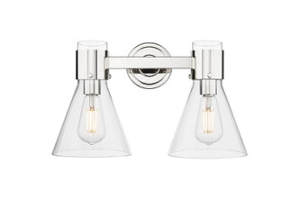 Innovations - 464-2W-PN-G464C-7CL - Two Light Bath Vanity - Downtown Urban - Polished Nickel