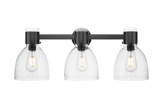Innovations - 464-3W-BK-G464D-7SDY - Three Light Bath Vanity - Downtown Urban - Matte Black