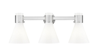 Innovations - 464-3W-SN-G464C-7GW - Three Light Bath Vanity - Downtown Urban - Satin Nickel