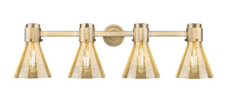 Innovations - 464-4W-BB-G464C-7ME - Four Light Bath Vanity - Downtown Urban - Brushed Brass