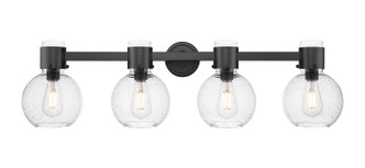 Innovations - 464-4W-BK-G464B-7SDY - Four Light Bath Vanity - Downtown Urban - Matte Black