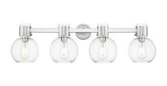 Innovations - 464-4W-PN-G464B-7CL - Four Light Bath Vanity - Downtown Urban - Polished Nickel