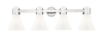 Innovations - 464-4W-PN-G464C-7GW - Four Light Bath Vanity - Downtown Urban - Polished Nickel