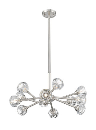 Innovations - 465-12CR-SN-G465-CL - LED Chandelier - Downtown Urban - Satin Nickel