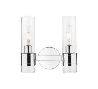 Innovations - 467-2W-PC-G467-CL - Two Light Bath Vanity - Downtown Urban - Polished Chrome