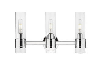 Innovations - 467-3W-PC-G467-CL - Three Light Bath Vanity - Downtown Urban - Polished Chrome