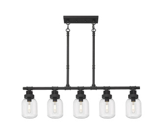 Innovations - 472-5I-TBK-G472-6CL - LED Linear Pendant - Downtown Urban - Textured Black