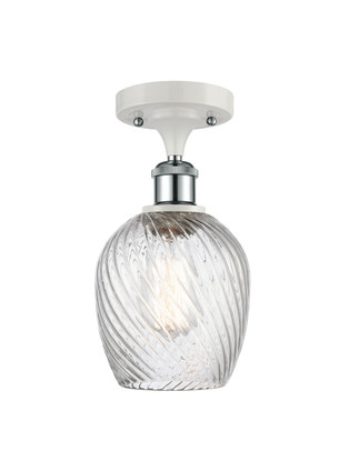 Innovations - 516-1C-WPC-G292 - One Light Semi-Flush Mount - Ballston - White Polished Chrome