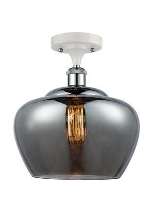 Innovations - 516-1C-WPC-G93-L - One Light Semi-Flush Mount - Ballston - White Polished Chrome