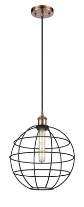 Innovations - 516-1P-AC-CE-12-BK - LED Pendant - Ballston - Antique Copper