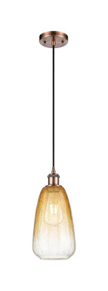 Innovations - 516-1P-AC-G480-6AM - One Light Mini Pendant - Ballston - Antique Copper