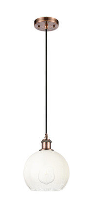 Innovations - 516-1P-AC-G483-8OP - One Light Mini Pendant - Ballston - Antique Copper