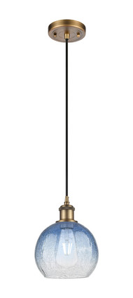 Innovations - 516-1P-BB-G483-8SB - One Light Mini Pendant - Ballston - Brushed Brass
