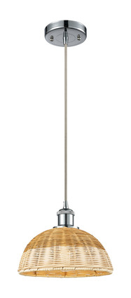 Innovations - 516-1P-PC-NBD2-9-NAT - One Light Mini Pendant - Ballston - Polished Chrome