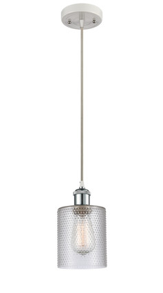 Innovations - 516-1P-WPC-G112-LED - LED Mini Pendant - Ballston - White Polished Chrome