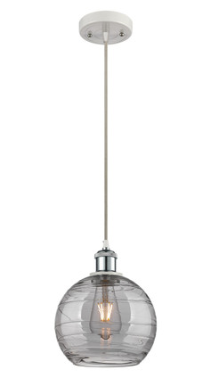 Innovations - 516-1P-WPC-G1213-8SM - One Light Mini Pendant - Ballston - White Polished Chrome