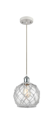 Innovations - 516-1P-WPC-G122-8RW-LED - LED Mini Pendant - Ballston - White Polished Chrome