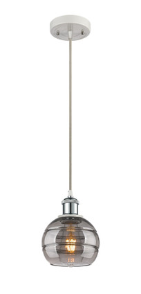 Innovations - 516-1P-WPC-G556-6SM - One Light Mini Pendant - Ballston - White Polished Chrome