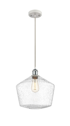 Innovations - 516-1P-WPC-G654-12-LED - LED Mini Pendant - Ballston - White Polished Chrome