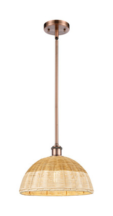 Innovations - 516-1S-AC-NBD2-12-NAT - One Light Mini Pendant - Ballston - Antique Copper