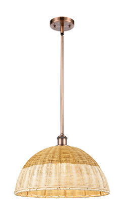 Innovations - 516-1S-AC-NBD2-16-NAT - One Light Mini Pendant - Ballston - Antique Copper