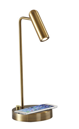 Adesso Home - 3162-21 - LED Desk Lamp - Kaye - Antique Brass