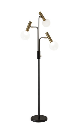Adesso Home - 3765-01 - LED Floor Lamp - Sinclair - Black & Antique Brass