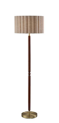 Adesso Home - 4344-15 - Floor Lamp - Laine - Antique Brass Walnut