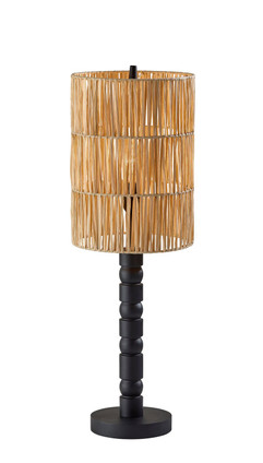 Adesso Home - 4355-01 - One Light Table Lamp - Norfolk - Black Wood