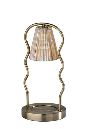 Adesso Home - SL1192-21 - Candlewarmer Lamp - Chiara - Antique Brass