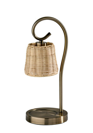 Adesso Home - SL1194-12 - Candlewarmer Lamp - Perry - Antique Brass