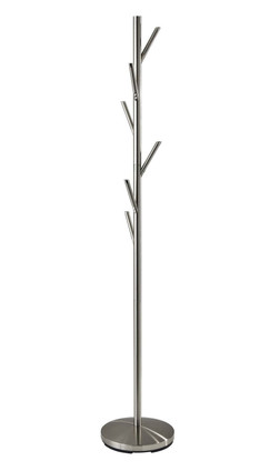 Adesso Home - WK2036-22 - Coat Rack - Evergreen - Brushed Steel