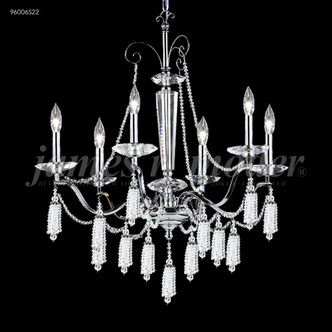 James R. Moder - 96006S22 - Six Light Chandelier - Tassel - Silver