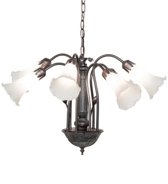 White Seven Light Chandelier (11621)