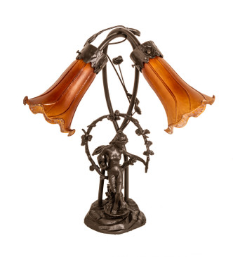 Amber Two Light Accent Lamp (11822)
