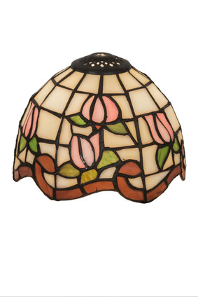 Meyda Tiffany - 11835 - Shade - Roseborder - Cai Pink Pink