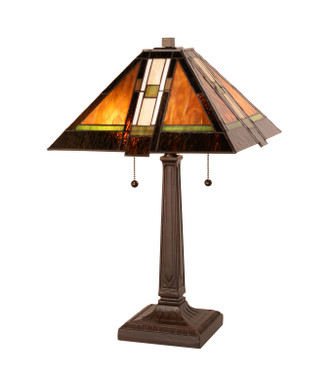 Meyda Tiffany - 119654 - Table Lamp - Montana Mission - Mahogany Bronze