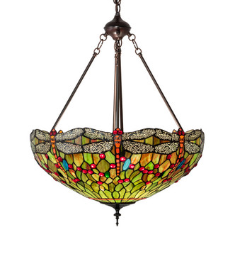 Tiffany Hanginghead Dragonfly Three Light Pendant (123701)