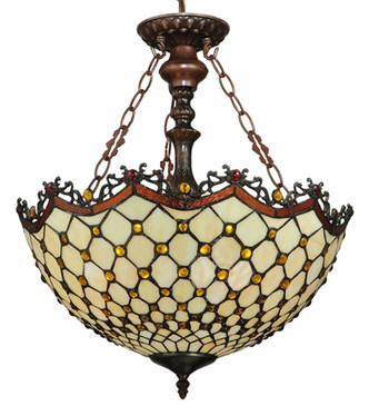Meyda Tiffany - 124835 - Pendant - Jeweled Katherine - Mahogany Bronze