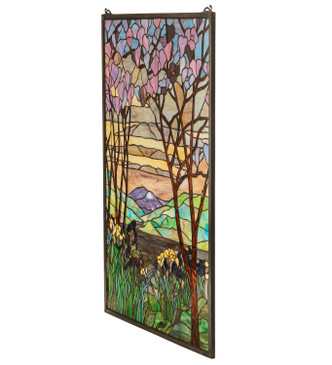 Tiffany Magnolia & Iris Window (12514)