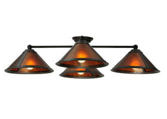 Meyda Tiffany - 130746 - Four Light Flushmount - Sutter - Timeless Bronze