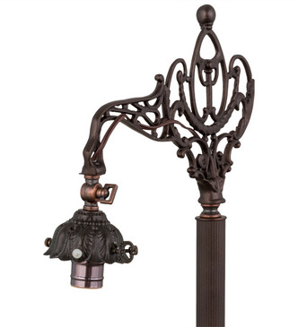 Victorian One Light Bridge Arm Floor Base Hardware (13349)