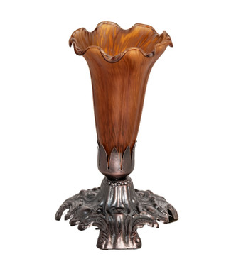 Amber Pond Lily One Light Accent Lamp (13359)