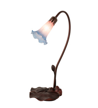 Pink/Blue Pond Lily One Light Accent Lamp (13394)