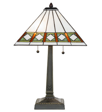 Diamond Band Mission Two Light Table Lamp (258723)