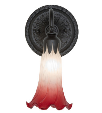 Pink/White One Light Wall Sconce (260473)