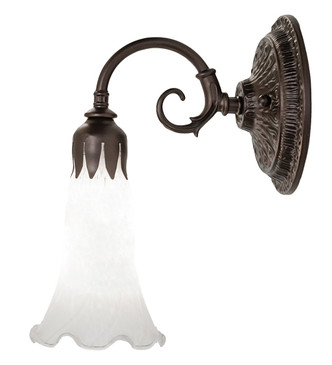 White One Light Wall Sconce (261101)
